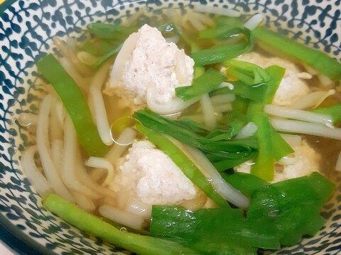 子供が喜ぶ(^^)豆腐肉団子とニラ＆もやしスープ♪